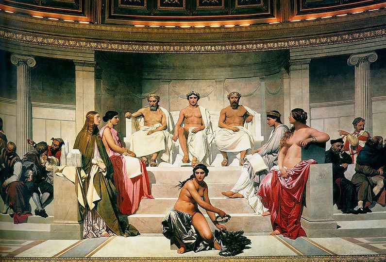 Paul Delaroche Central section of the Hemicycle